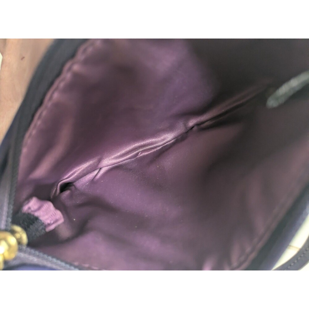 Coach Wristlet Wallet Purple Plum Leather Excellent - Picture 8 of 8